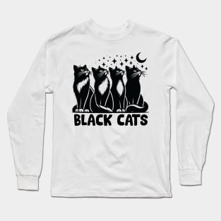 Black Cats - Punk Kitty Tribute Long Sleeve T-Shirt